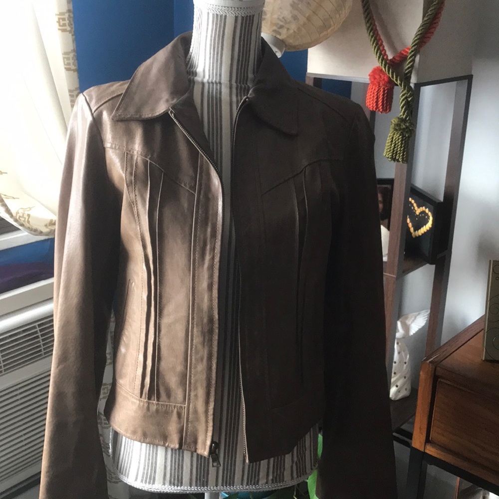 Moda International Genuine Leather moto jacket